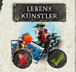 Lebenskünstler - Karte entsorgen