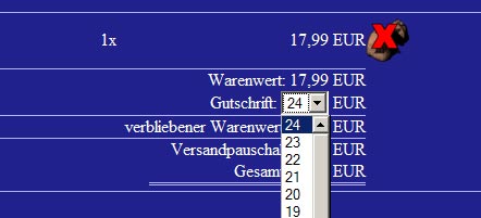 Gutschein einlsen